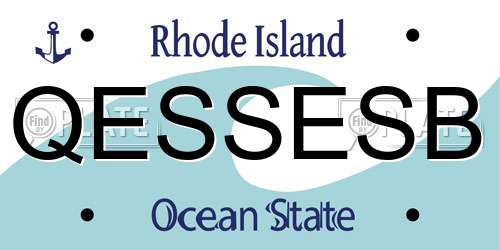 QESSESB Rhode Island License Plate