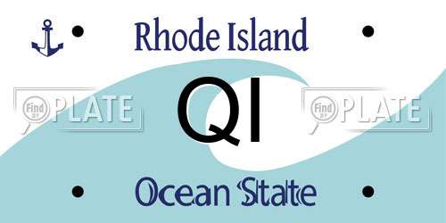 QI Rhode Island License Plate