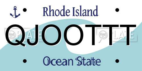 QJOOTTT Rhode Island License Plate