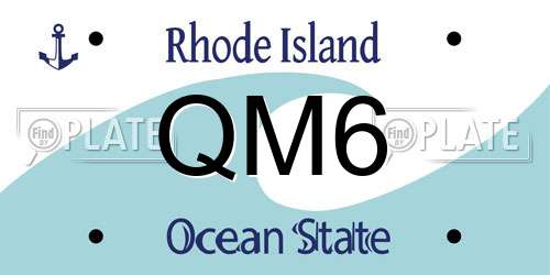 QM6 Rhode Island License Plate