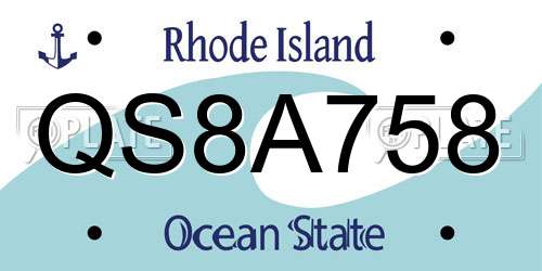 QS8A758 Rhode Island License Plate