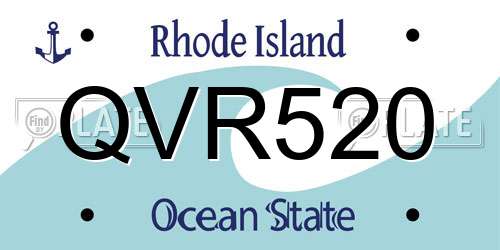 QVR520 Rhode Island License Plate