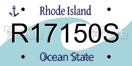 R17150S Rhode Island License Plate