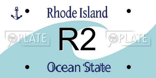 R2 Rhode Island License Plate
