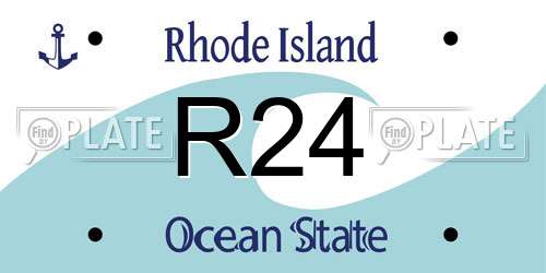 R24 Rhode Island License Plate