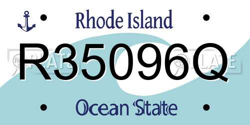 R35096Q Rhode Island License Plate