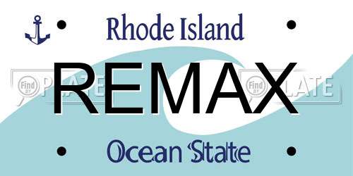 REMAX Rhode Island License Plate