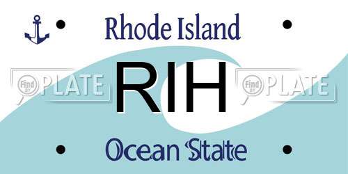 RIH Rhode Island License Plate
