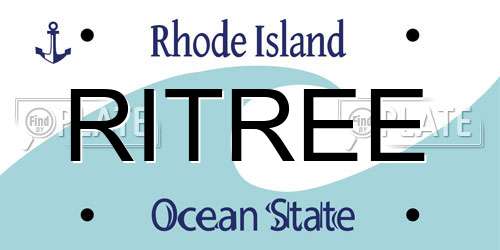 RITREE Rhode Island License Plate
