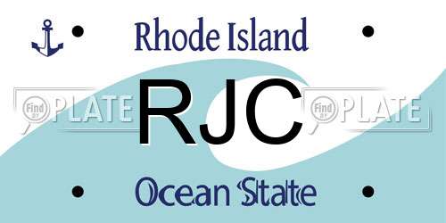 RJC Rhode Island License Plate