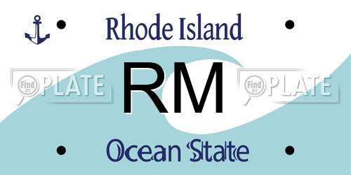 RM Rhode Island License Plate
