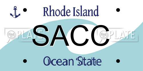 SACC Rhode Island License Plate