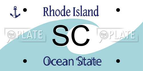 SC Rhode Island License Plate