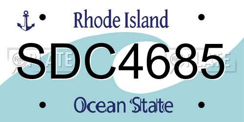 SDC4685 Rhode Island License Plate