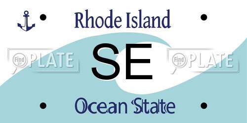 SE Rhode Island License Plate