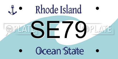 SE79 Rhode Island License Plate