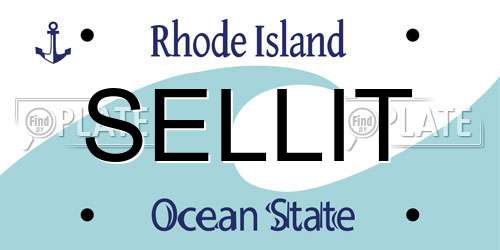 SELLIT Rhode Island License Plate