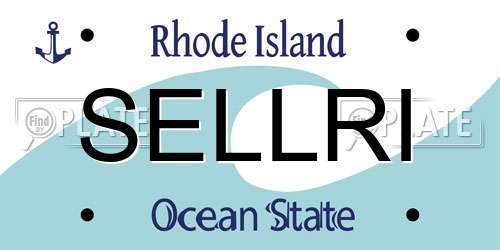 SELLRI Rhode Island License Plate