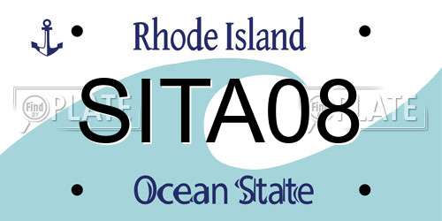 SITA08 Rhode Island License Plate