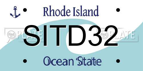 SITD32 Rhode Island License Plate