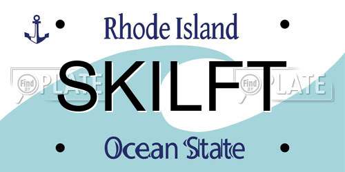 SKILFT Rhode Island License Plate
