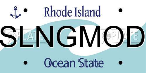 SLNGMOD Rhode Island License Plate