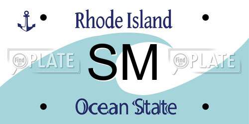 SM Rhode Island License Plate