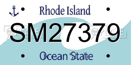 SM27379 Rhode Island License Plate