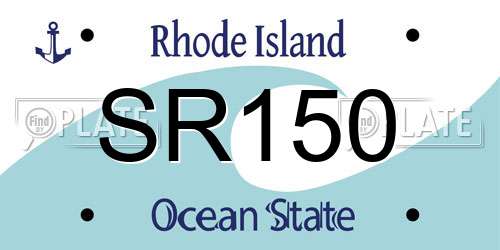 SR150 Rhode Island License Plate