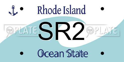 SR2 Rhode Island License Plate