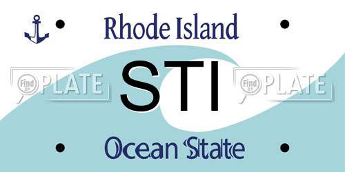 STI Rhode Island License Plate