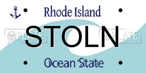 STOLN Rhode Island License Plate