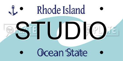 STUDIO Rhode Island License Plate