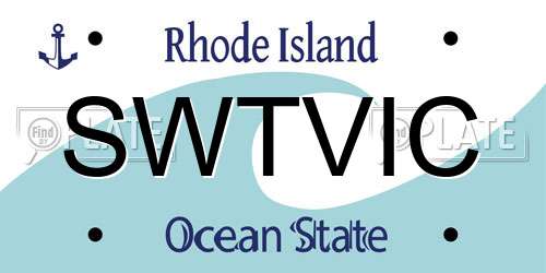 SWTVIC Rhode Island License Plate