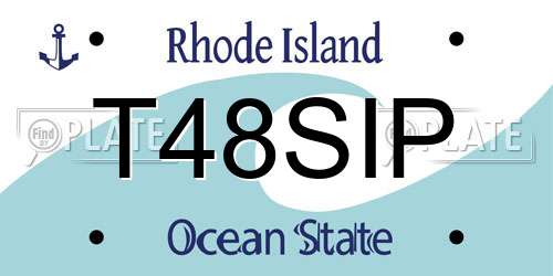 T48SIP Rhode Island License Plate