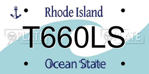 T660LS Rhode Island License Plate