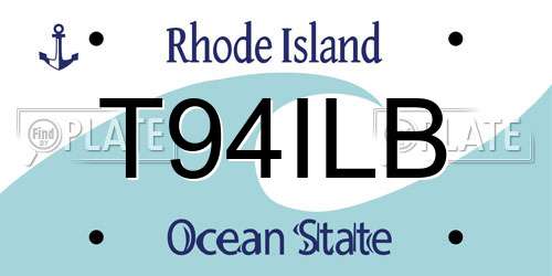 T94ILB Rhode Island License Plate