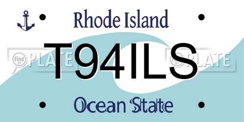 T94ILS Rhode Island License Plate