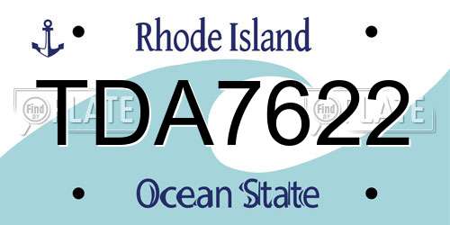 TDA7622 Rhode Island License Plate