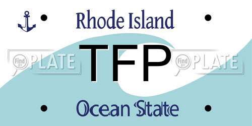 TFP Rhode Island License Plate