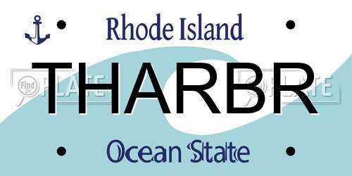 THARBR Rhode Island License Plate