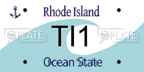 TI1 Rhode Island License Plate