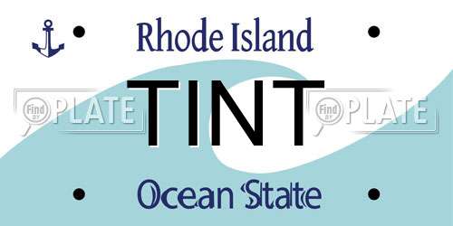 TINT Rhode Island License Plate