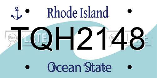 TQH2148 Rhode Island License Plate
