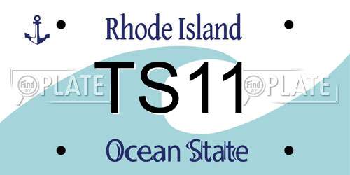 TS11 Rhode Island License Plate