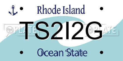 TS2I2G Rhode Island License Plate