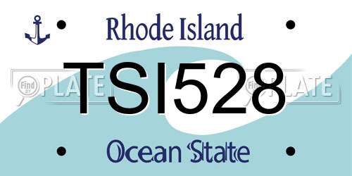 TSI528 Rhode Island License Plate