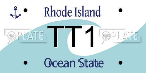 TT1 Rhode Island License Plate