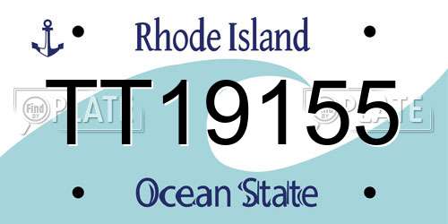 TT19155 Rhode Island License Plate