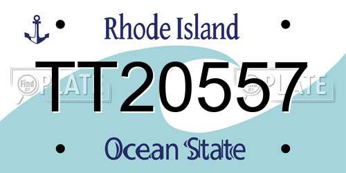 TT20557 Rhode Island License Plate